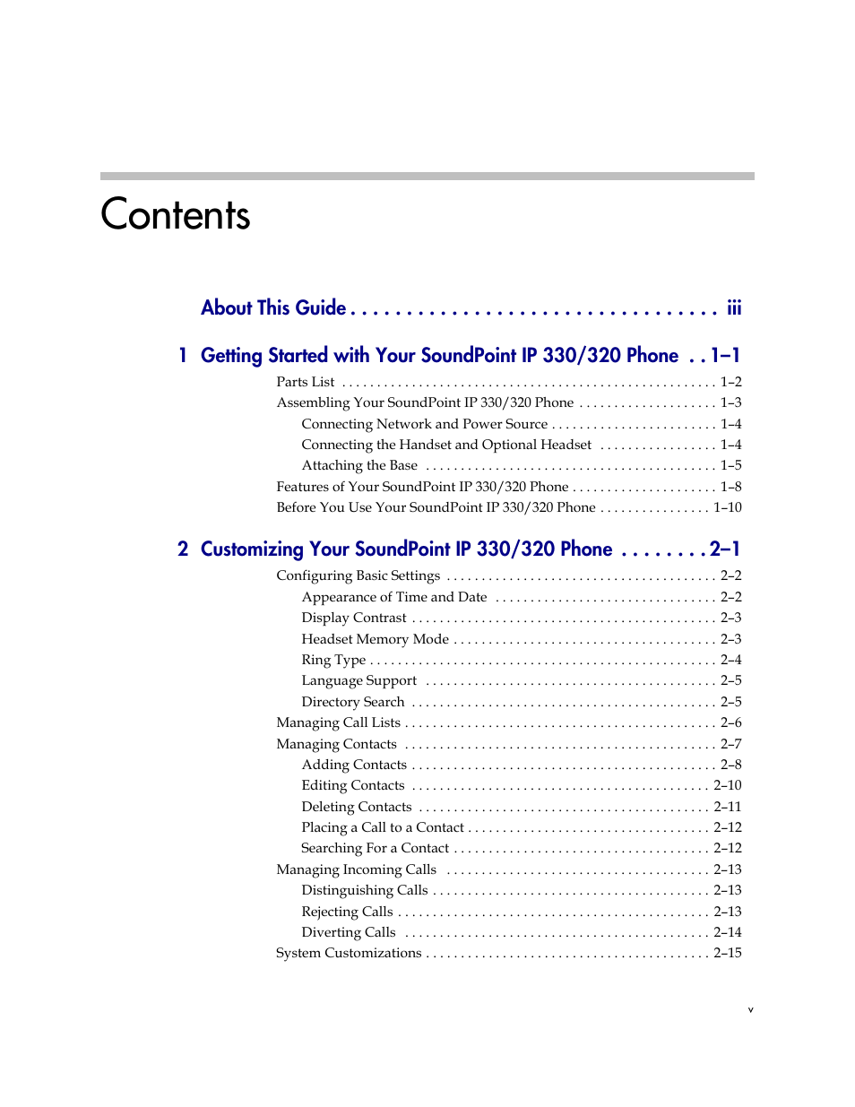 Polycom IP 320 User Manual | Page 5 / 78