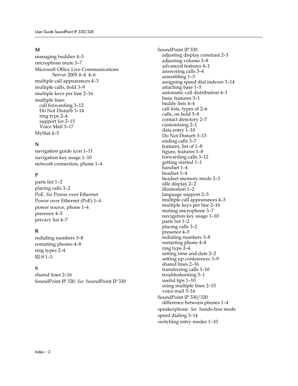 Polycom IP 320 User Manual | Page 76 / 78