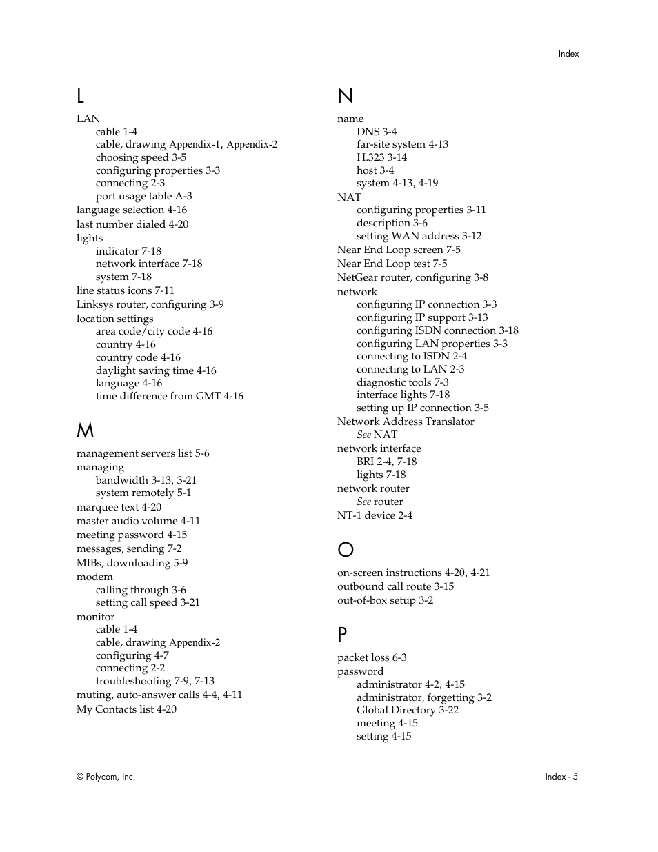 Polycom Audio and Video User Manual | Page 131 / 136