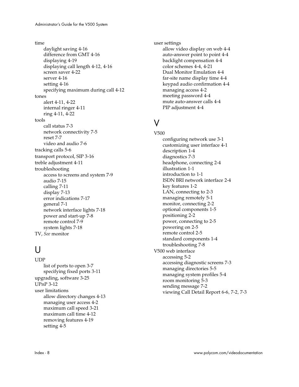 Polycom Audio and Video User Manual | Page 134 / 136