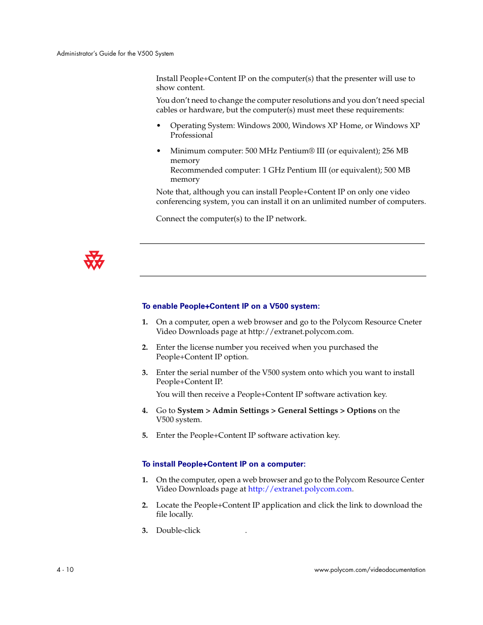 Polycom Audio and Video User Manual | Page 56 / 136