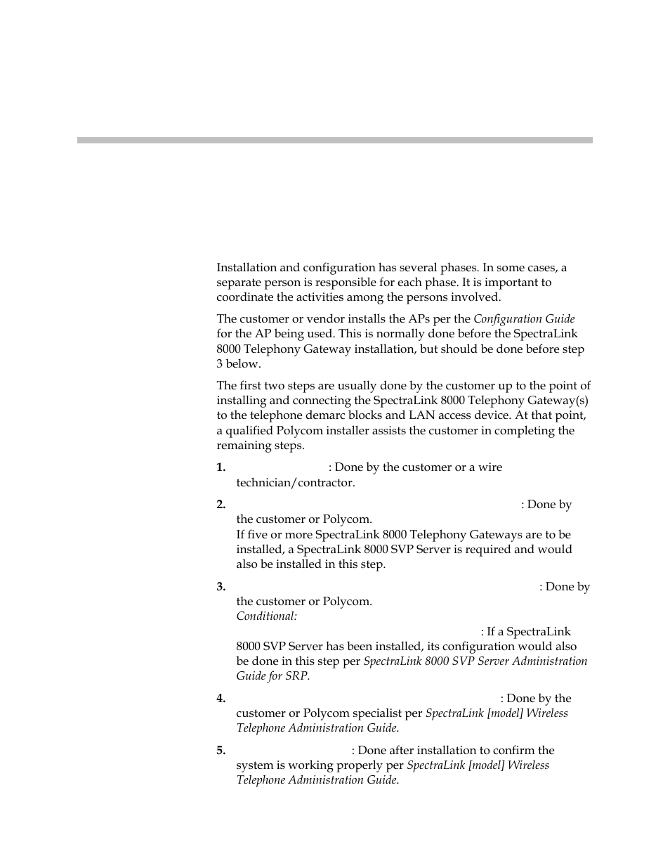 Installation and configuration steps | Polycom SpectraLink 1725-36028-001 User Manual | Page 17 / 110