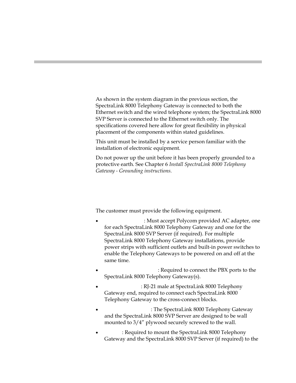 Site preparation, Required materials | Polycom SpectraLink 1725-36028-001 User Manual | Page 19 / 110