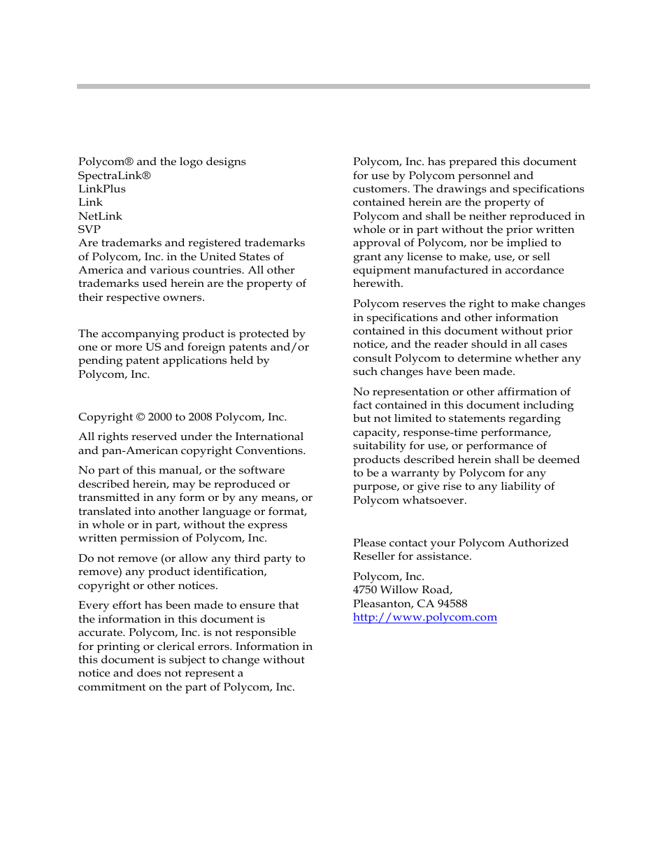 Polycom SpectraLink 1725-36028-001 User Manual | Page 2 / 110