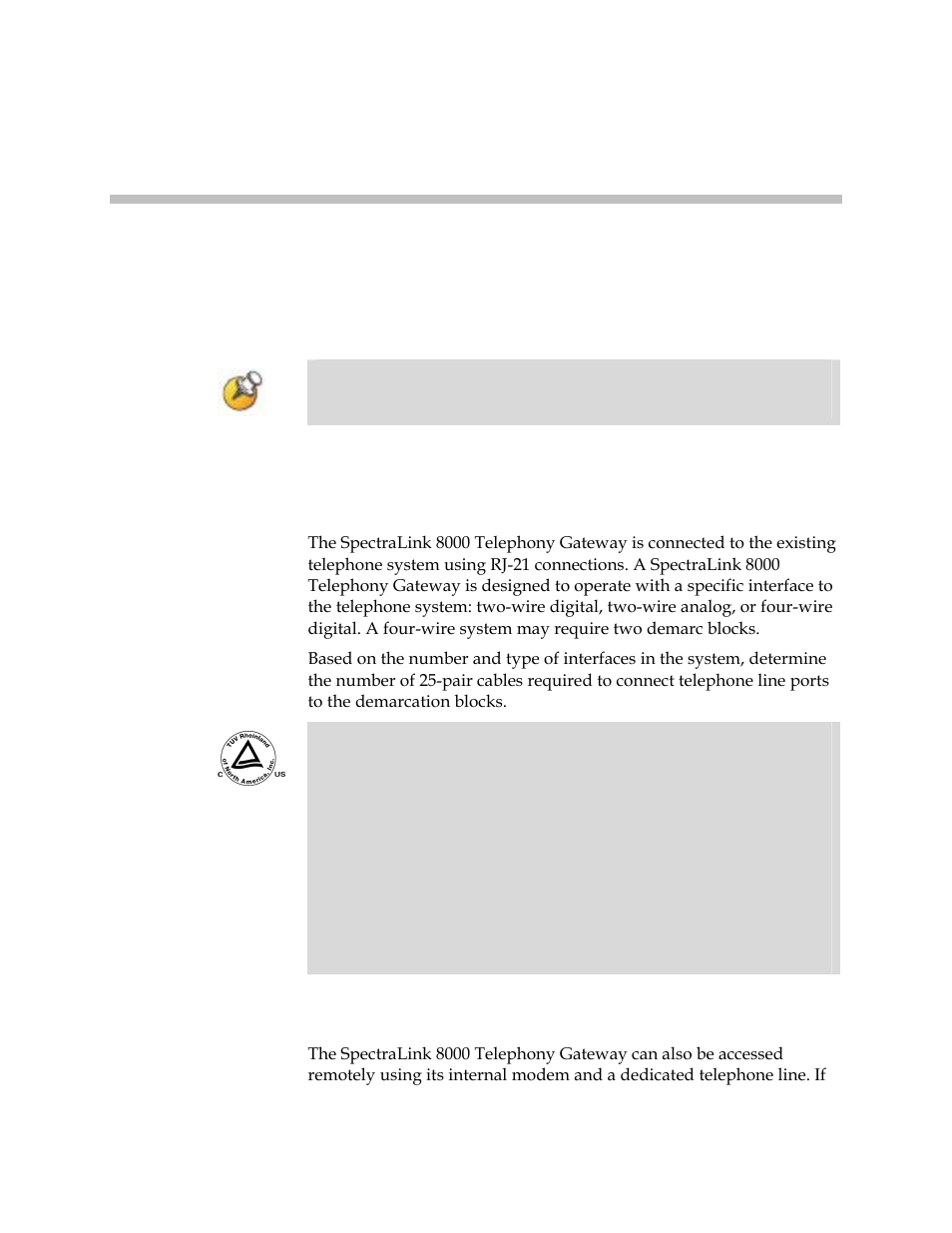 Telephone interface configuration, Prepare demarcation (demarc) blocks | Polycom SpectraLink 1725-36028-001 User Manual | Page 23 / 110