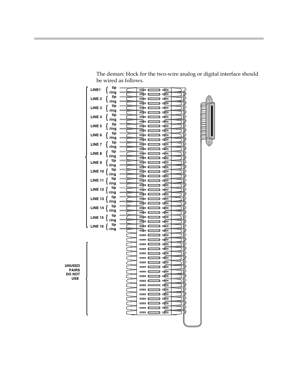 Two-wire analog or digital demarc block | Polycom SpectraLink 1725-36028-001 User Manual | Page 26 / 110
