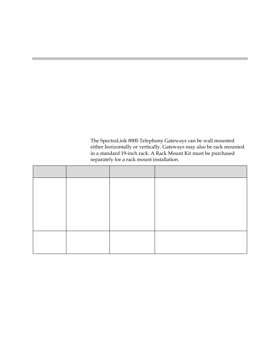 Install spectralink 8000 telephony gateway, Mount to rack or wall | Polycom SpectraLink 1725-36028-001 User Manual | Page 31 / 110