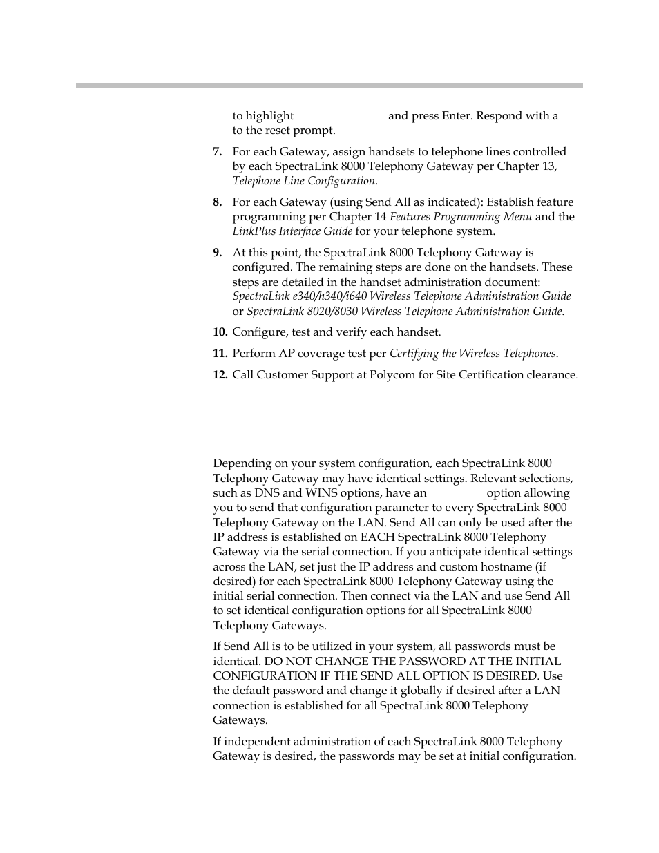 Send all | Polycom SpectraLink 1725-36028-001 User Manual | Page 42 / 110