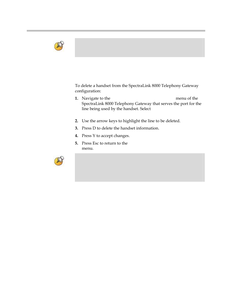 Deleting a handset | Polycom SpectraLink 1725-36028-001 User Manual | Page 69 / 110