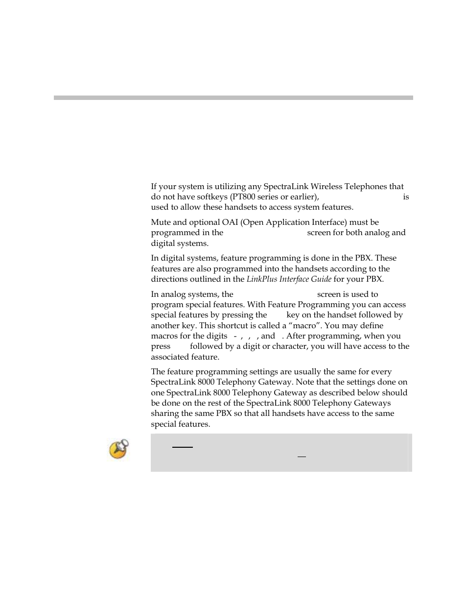 Feature programming (no softkeys) | Polycom SpectraLink 1725-36028-001 User Manual | Page 73 / 110