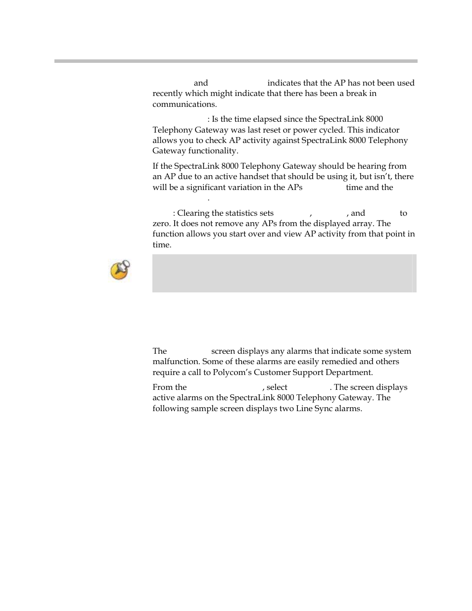 Error status | Polycom SpectraLink 1725-36028-001 User Manual | Page 94 / 110
