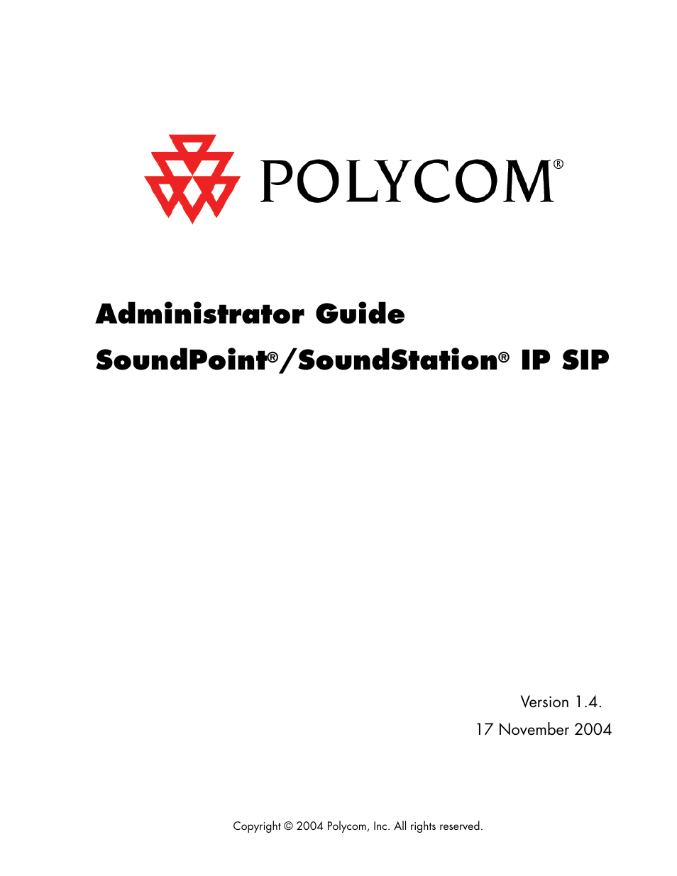 Polycom Version 1.4.x 17 User Manual | 147 pages