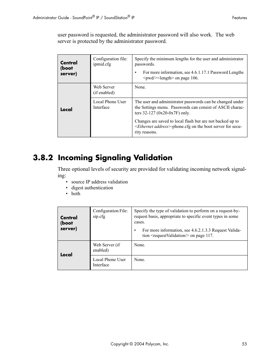 2 incoming signaling validation | Polycom Version 1.4.x 17 User Manual | Page 63 / 147