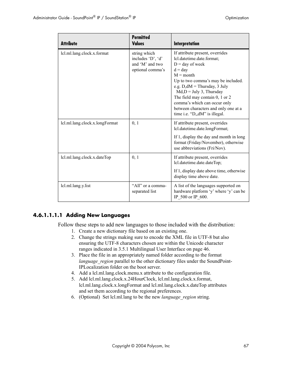 Polycom Version 1.4.x 17 User Manual | Page 75 / 147