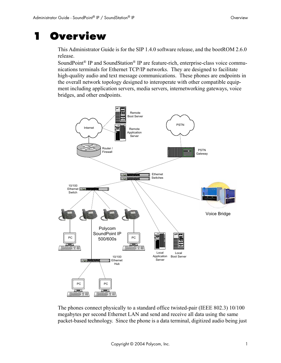 1 overview, Ip and soundstation | Polycom Version 1.4.x 17 User Manual | Page 9 / 147