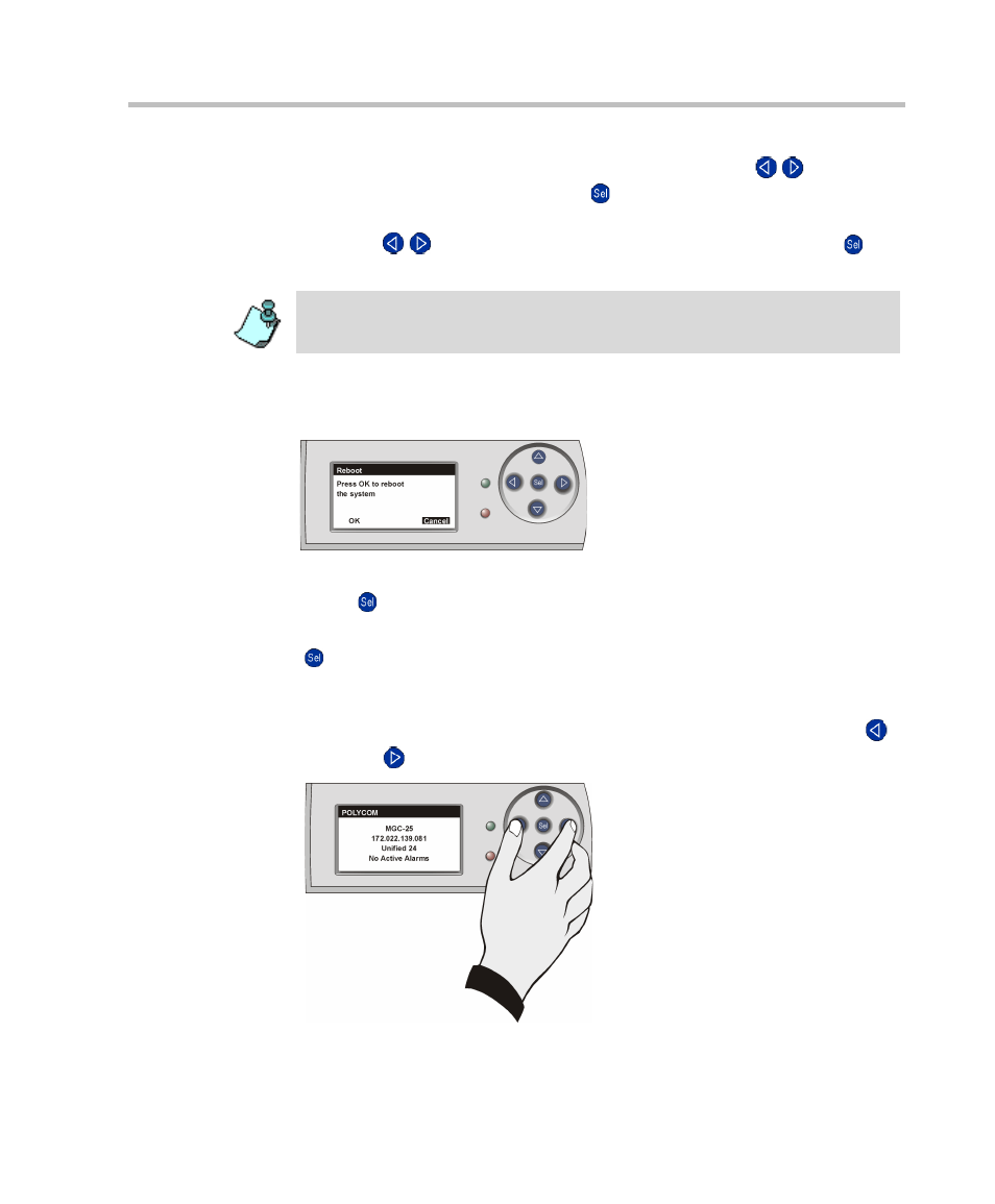 System reset, Manual system reset, System reset -7 | Manual system reset -7 | Polycom DOC2232A User Manual | Page 21 / 132