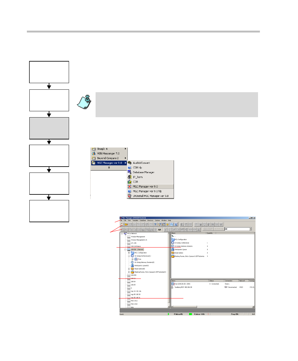 Starting the mgc manager, Starting the mgc manager -6 | Polycom DOC2232A User Manual | Page 30 / 132