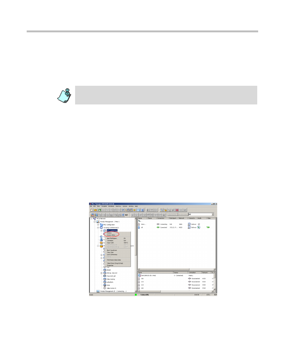 Monitoring a conference, Monitoring a conference -8 | Polycom DOC2232A User Manual | Page 52 / 132