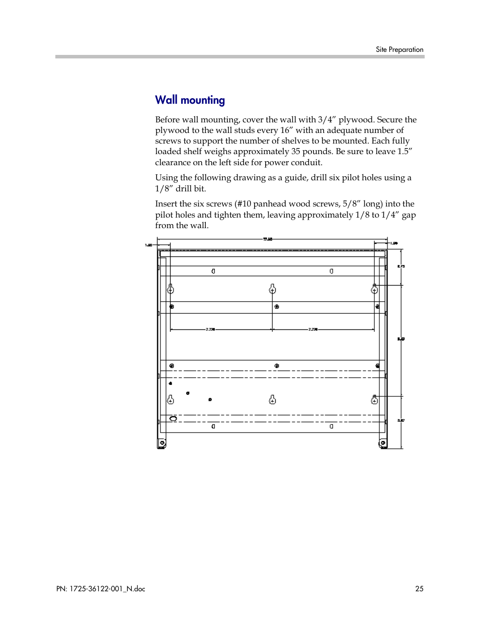 Wall mounting | Polycom SpectraLink RCO400 User Manual | Page 25 / 68