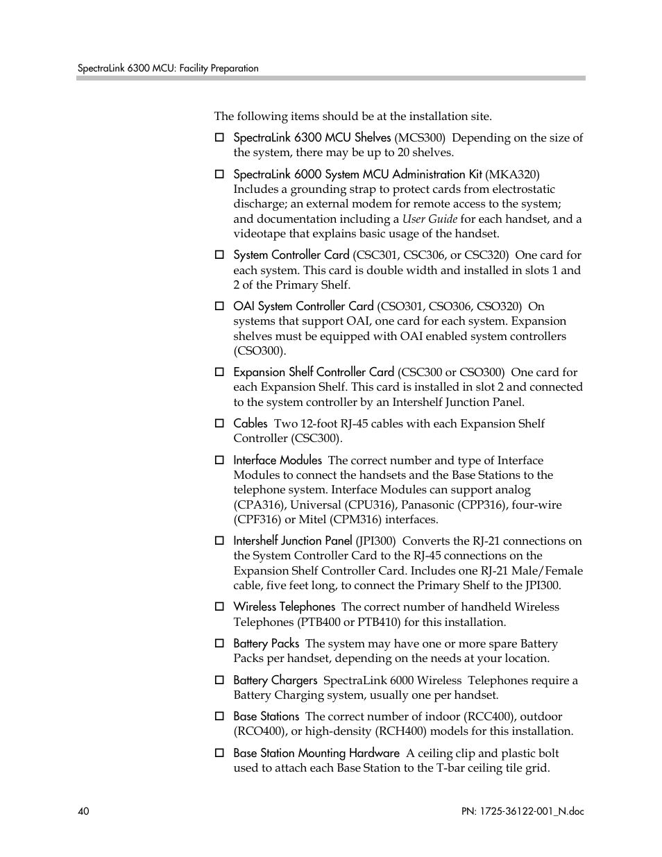 Polycom SpectraLink RCO400 User Manual | Page 40 / 68