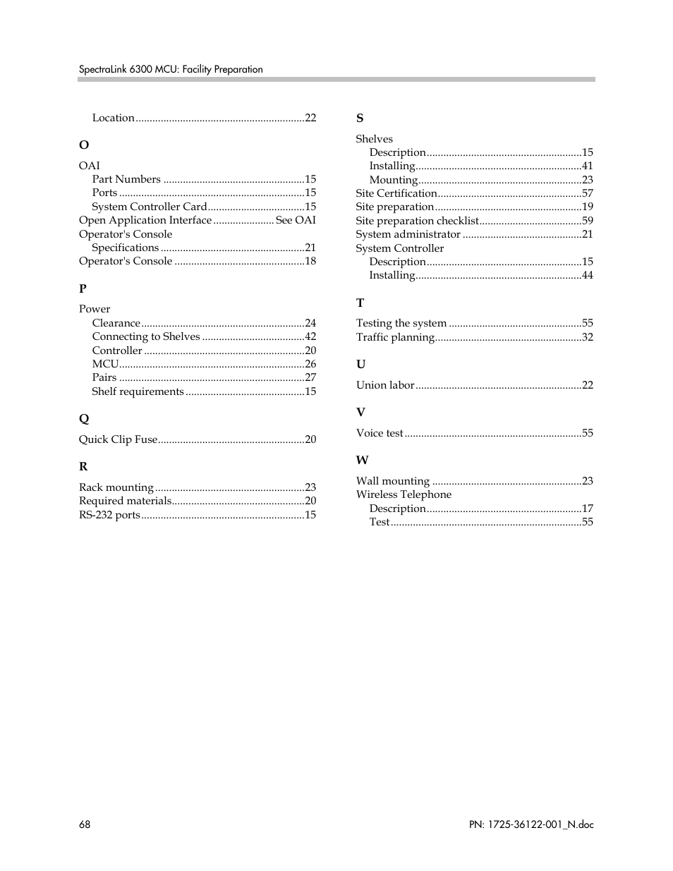 Polycom SpectraLink RCO400 User Manual | Page 68 / 68