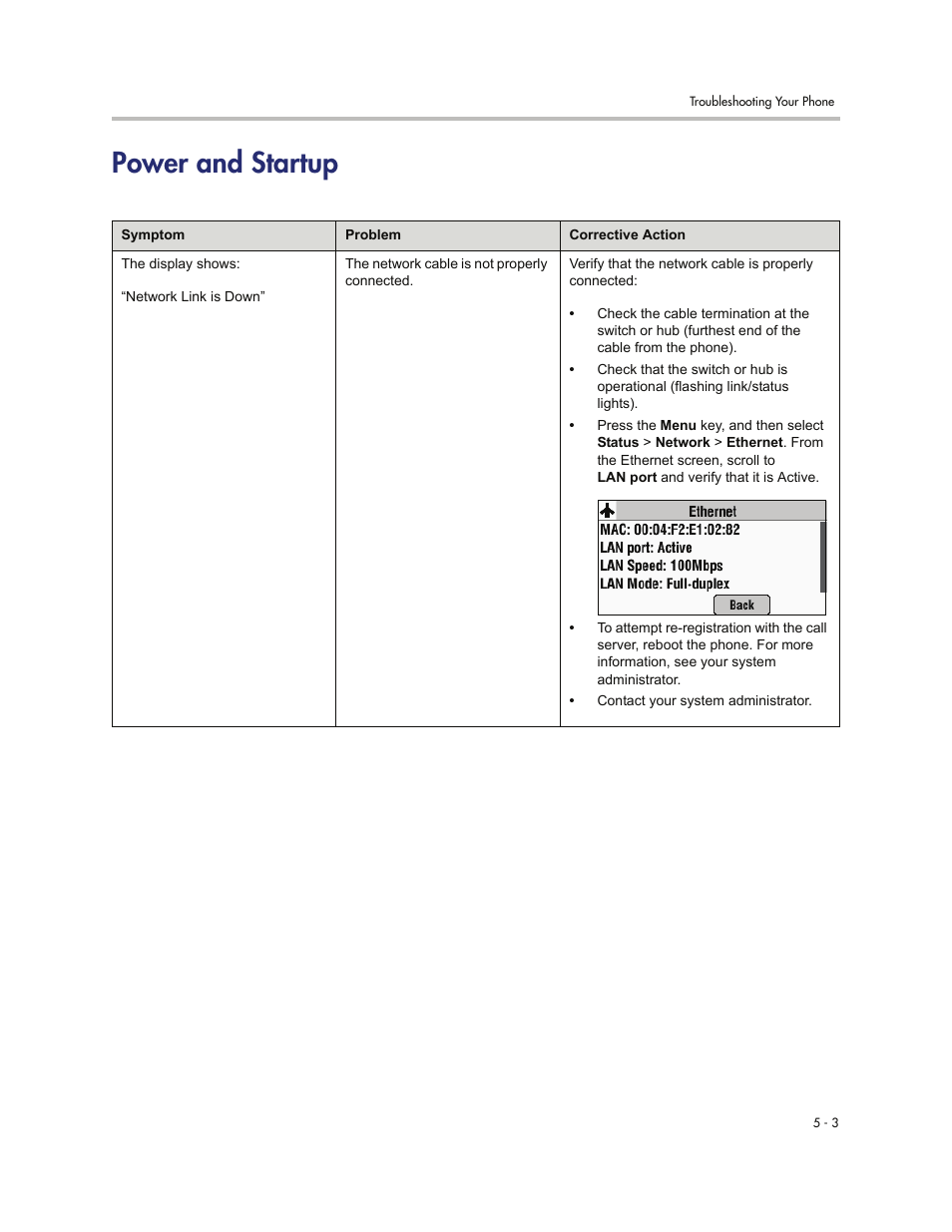 Power and startup, Power and startup -3 | Polycom 7000 User Manual | Page 117 / 130