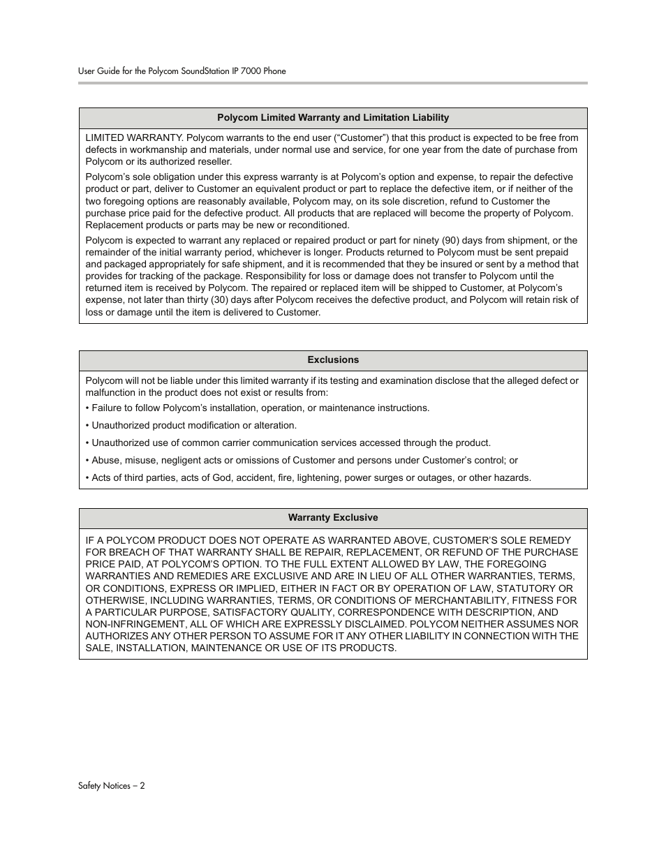 Polycom 7000 User Manual | Page 124 / 130