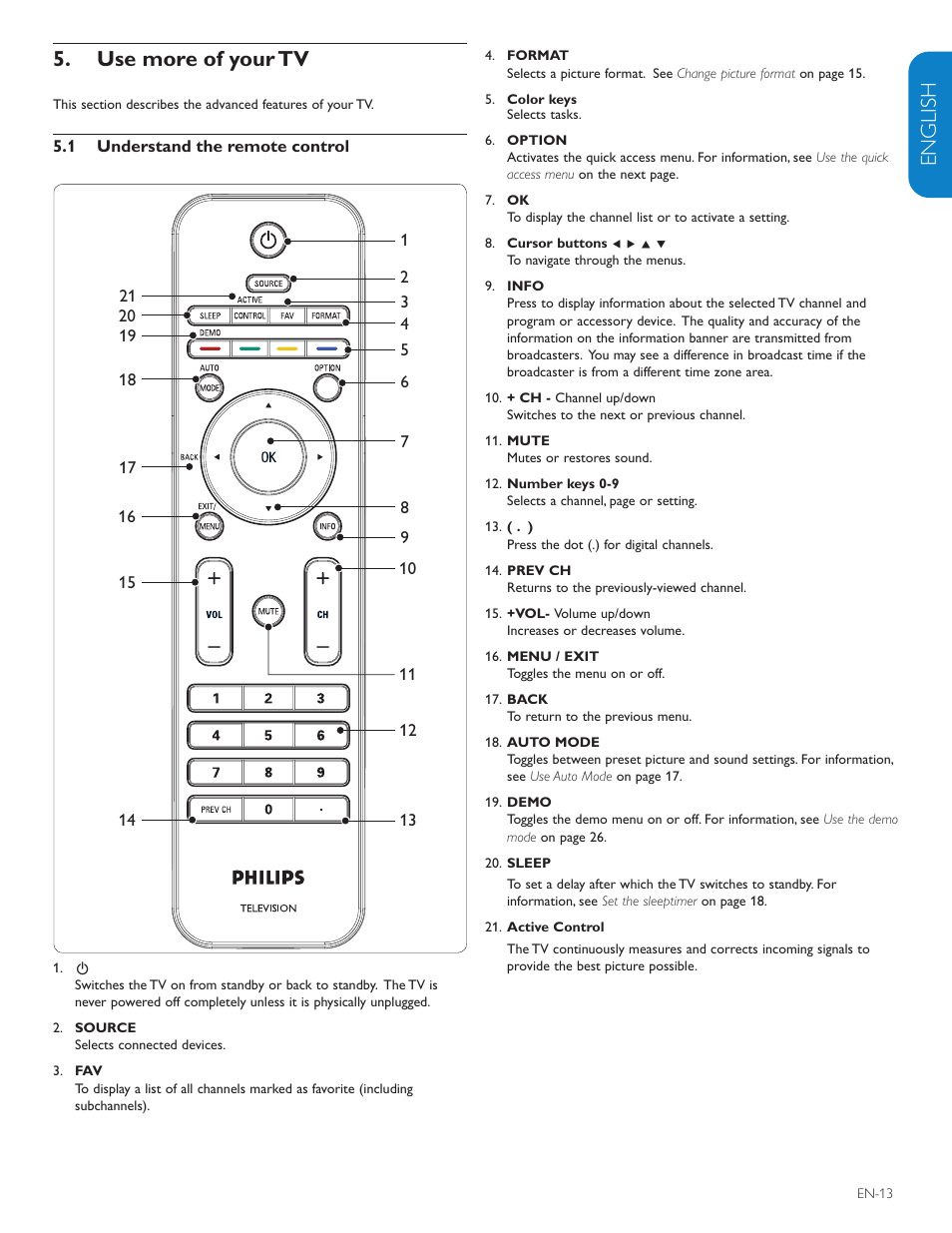 English française esp añol, Use more of your tv | Polycom 52PFL7403D User Manual | Page 15 / 44