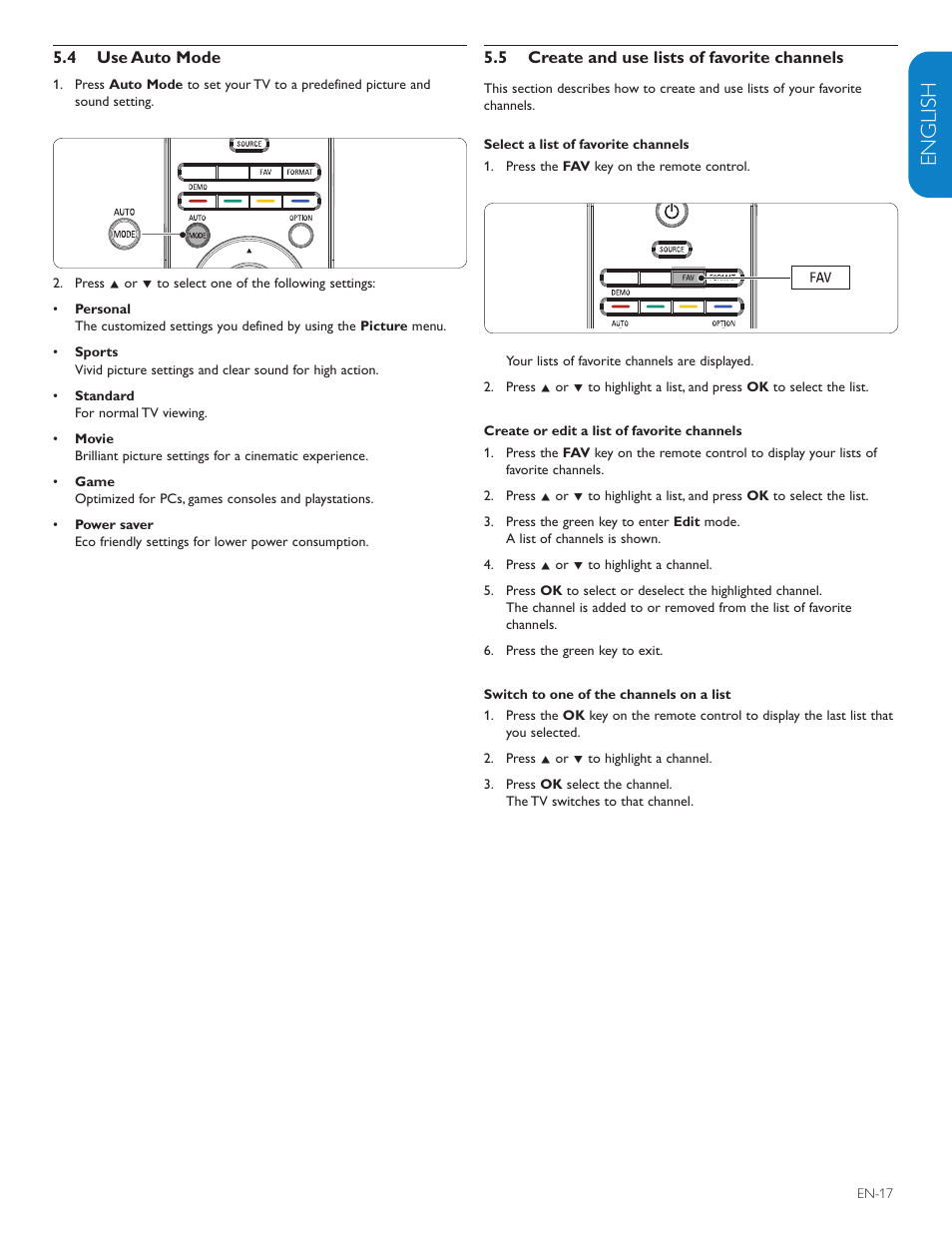 English française esp añol | Polycom 52PFL7403D User Manual | Page 19 / 44