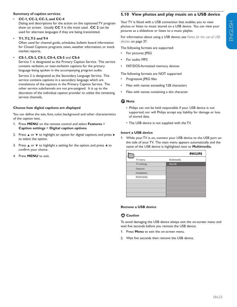 English française esp añol | Polycom 52PFL7403D User Manual | Page 25 / 44