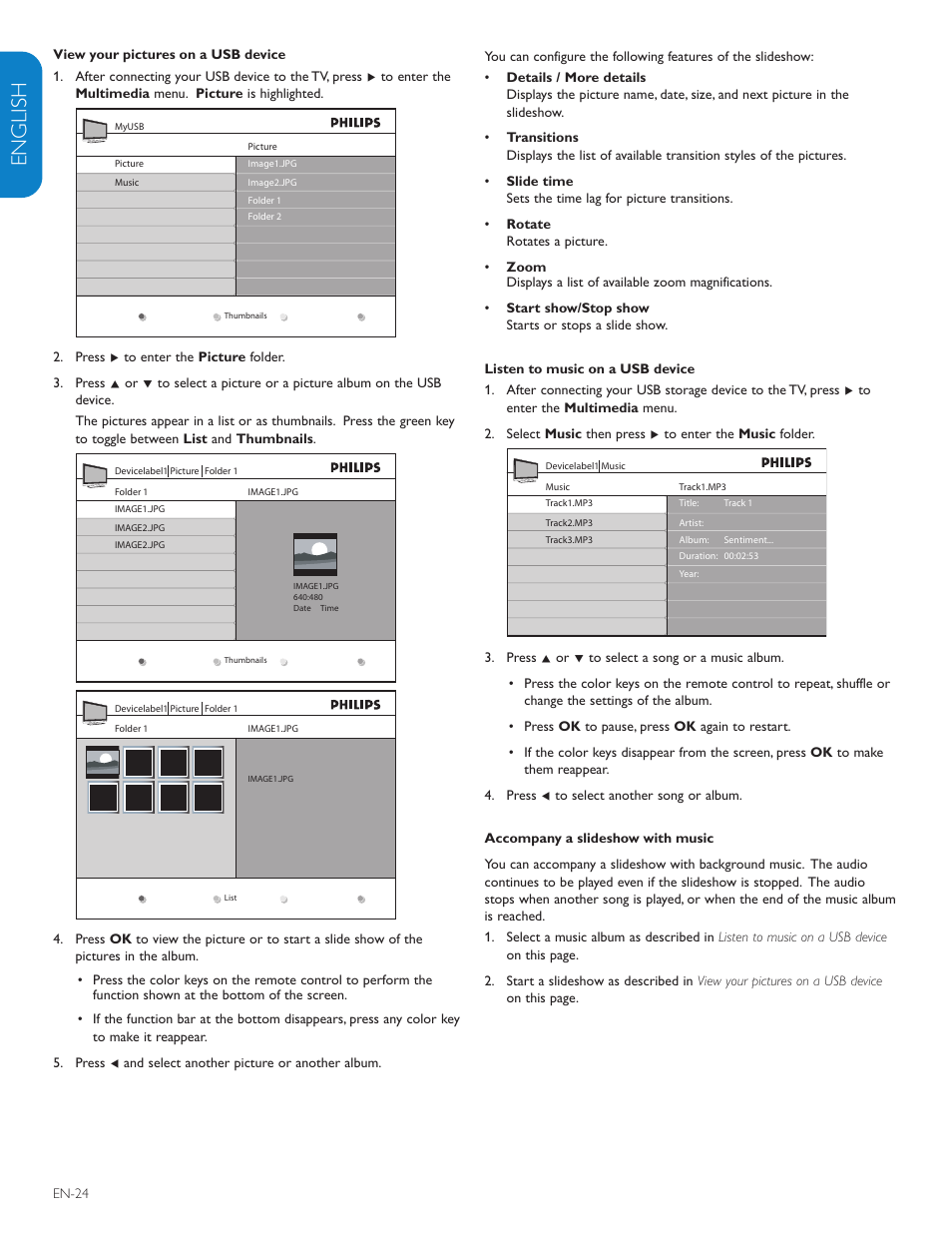 English française esp añol | Polycom 52PFL7403D User Manual | Page 26 / 44