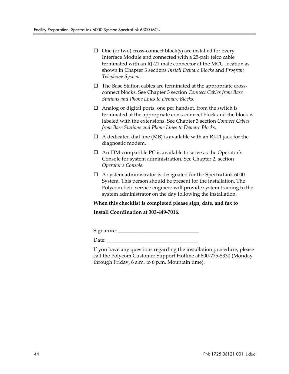 Polycom SpectraLink 6300 MCU User Manual | Page 44 / 50