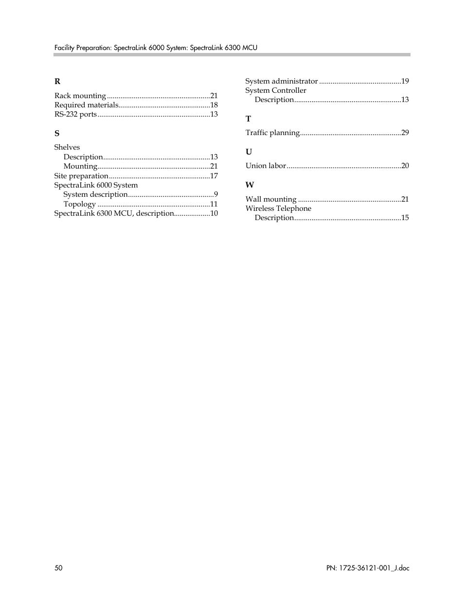 Polycom SpectraLink 6300 MCU User Manual | Page 50 / 50