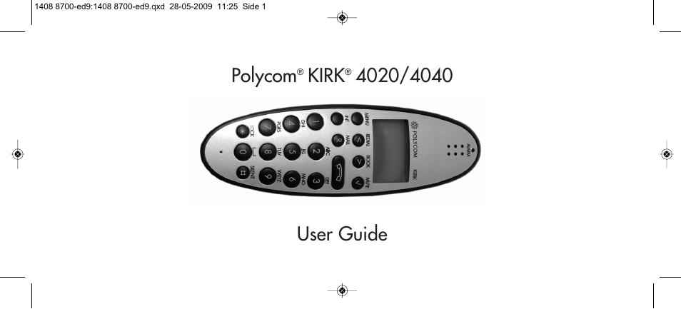 Polycom KIRK 4020 User Manual | 76 pages