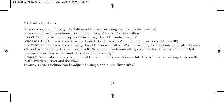 Polycom KIRK 4020 User Manual | Page 19 / 76