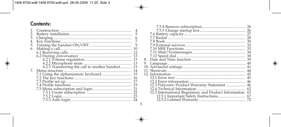 Polycom KIRK 4020 User Manual | Page 3 / 76