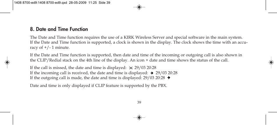 Polycom KIRK 4020 User Manual | Page 39 / 76