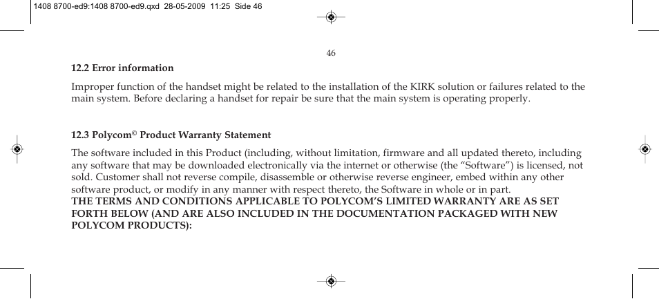 Polycom KIRK 4020 User Manual | Page 46 / 76