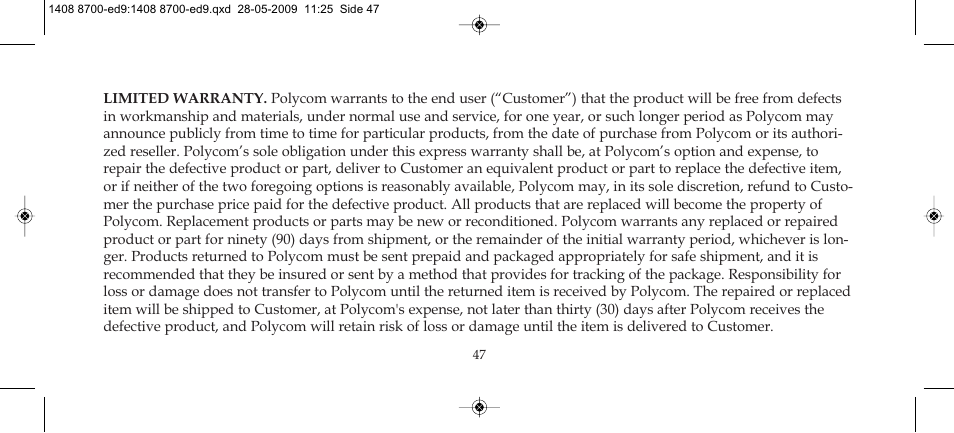 Polycom KIRK 4020 User Manual | Page 47 / 76