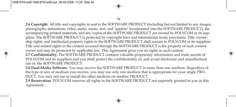 Polycom KIRK 4020 User Manual | Page 54 / 76