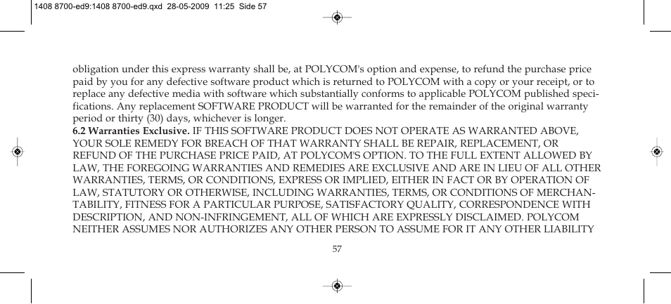 Polycom KIRK 4020 User Manual | Page 57 / 76