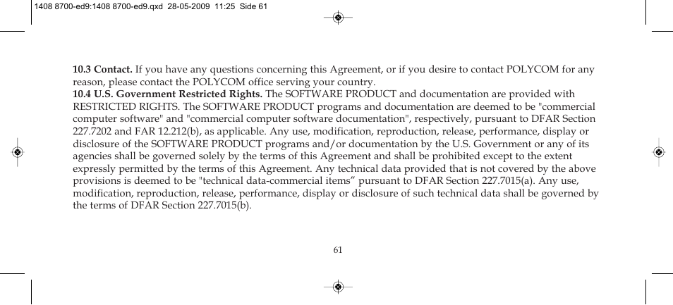 Polycom KIRK 4020 User Manual | Page 61 / 76