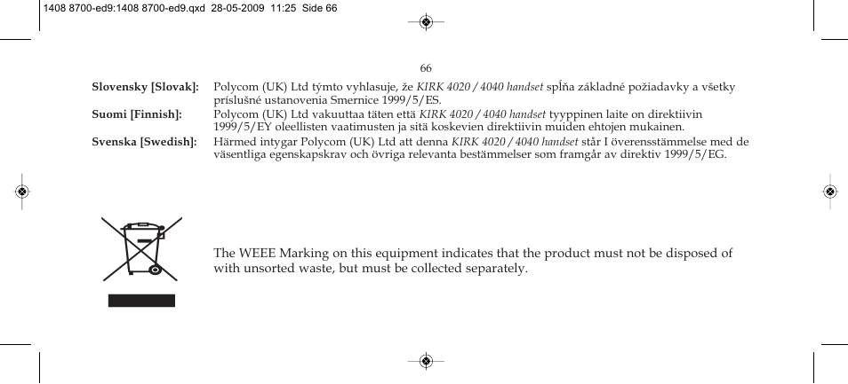 Polycom KIRK 4020 User Manual | Page 66 / 76