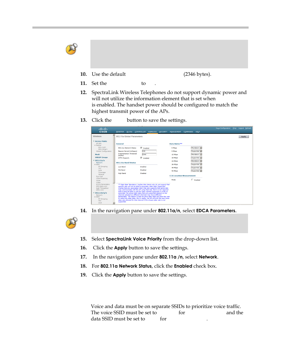 Setting up the ssid | Polycom 4400 User Manual | Page 17 / 40