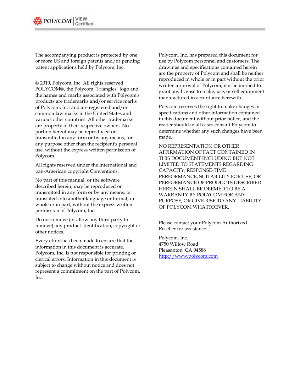 Polycom 4400 User Manual | Page 2 / 40