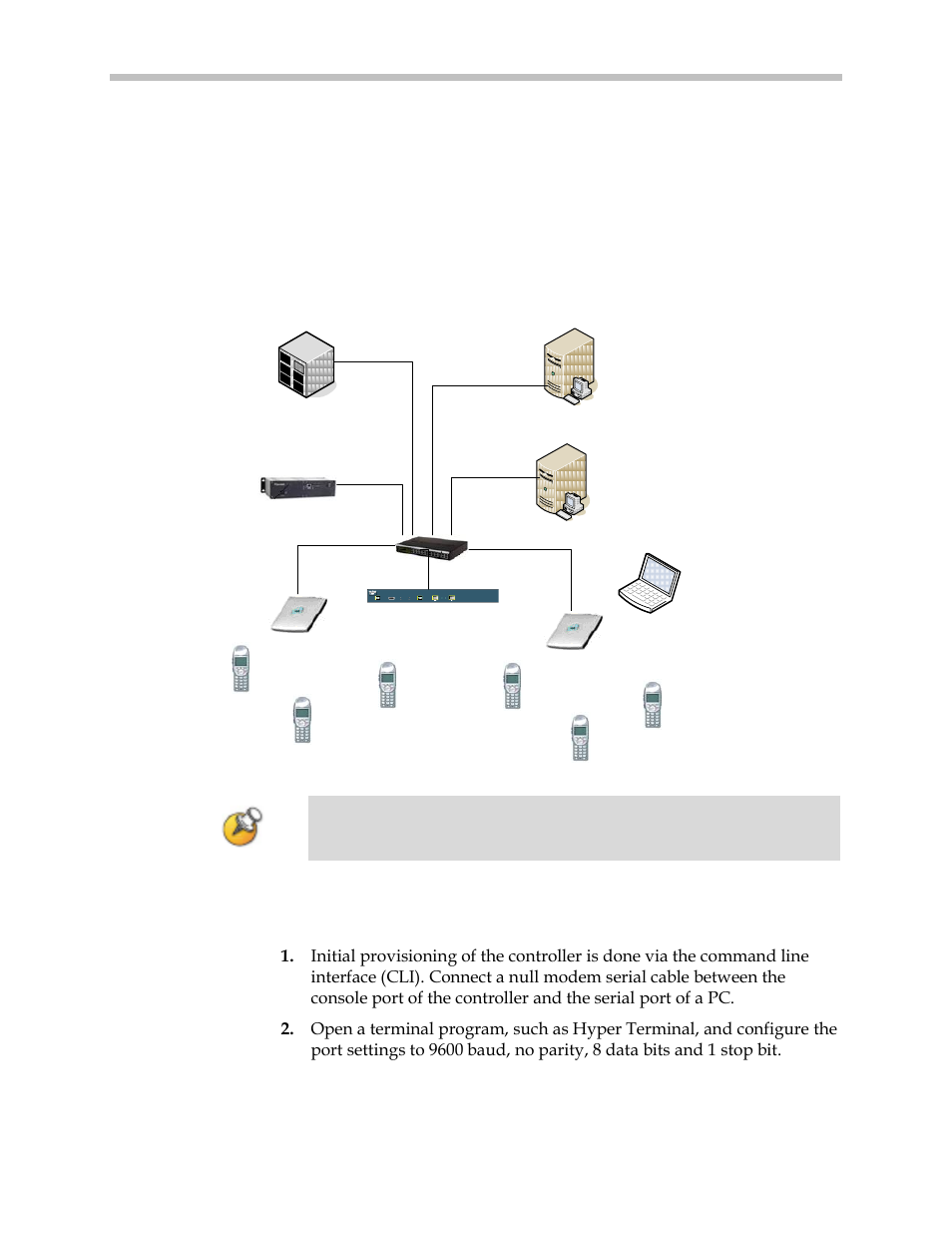 Section 1: configuration for svp operation, Network topology | Polycom 4400 User Manual | Page 7 / 40