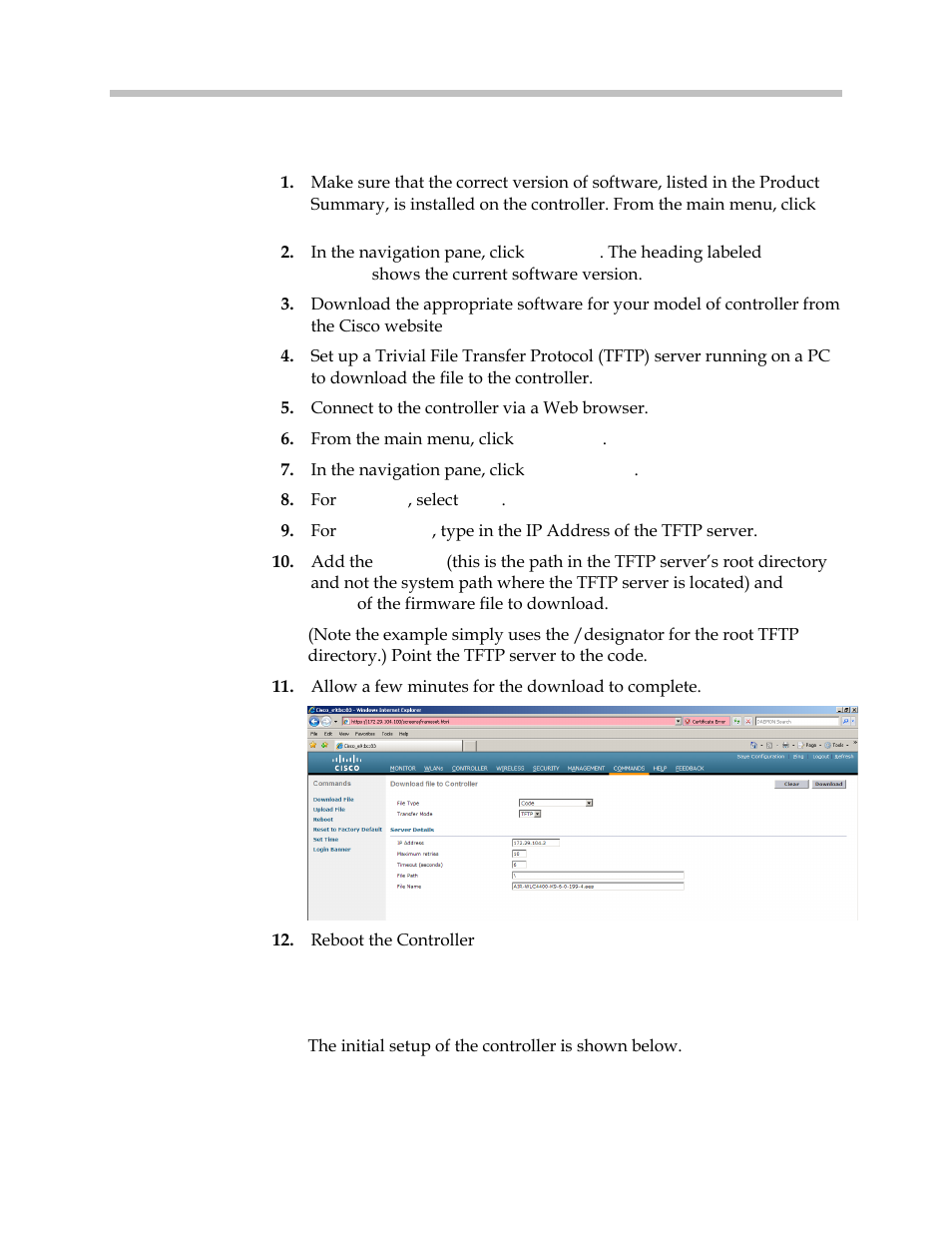 Installing software, Controller setup | Polycom 4400 User Manual | Page 9 / 40