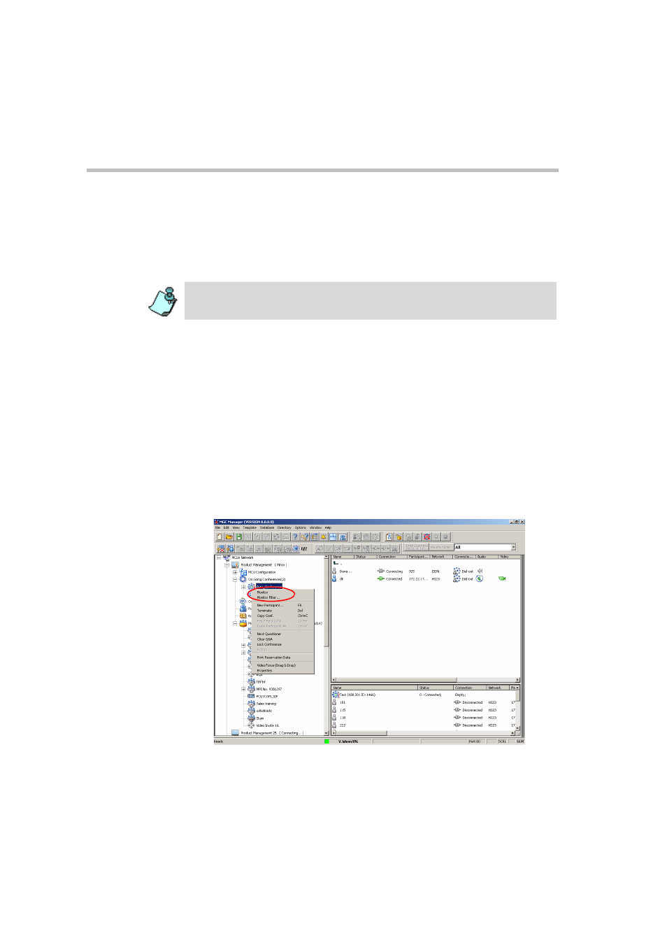 Monitoring a conference, Monitoring a conference -8 | Polycom DOC2230A User Manual | Page 88 / 144