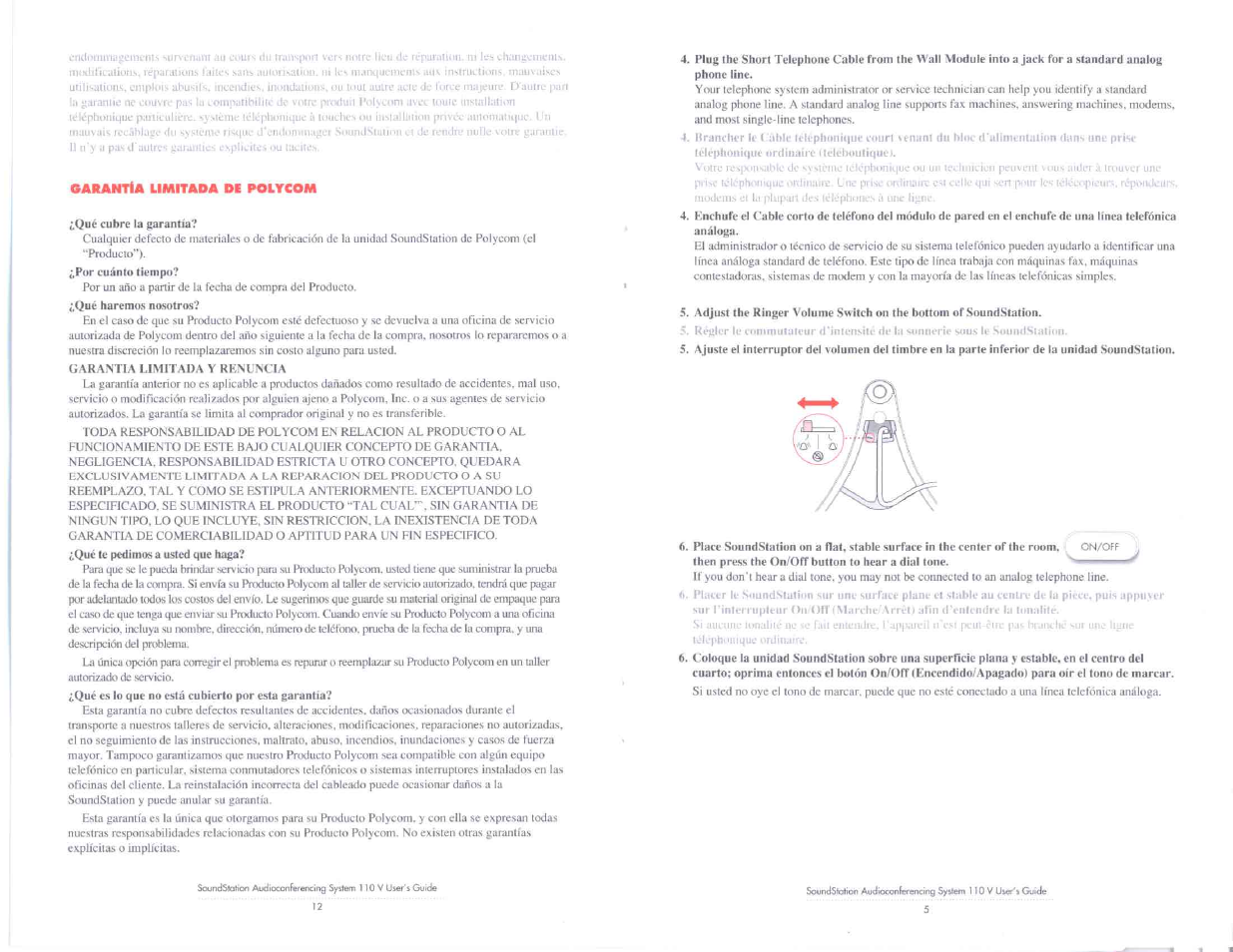 Polycom SoundStation 110 V User Manual | Page 14 / 20