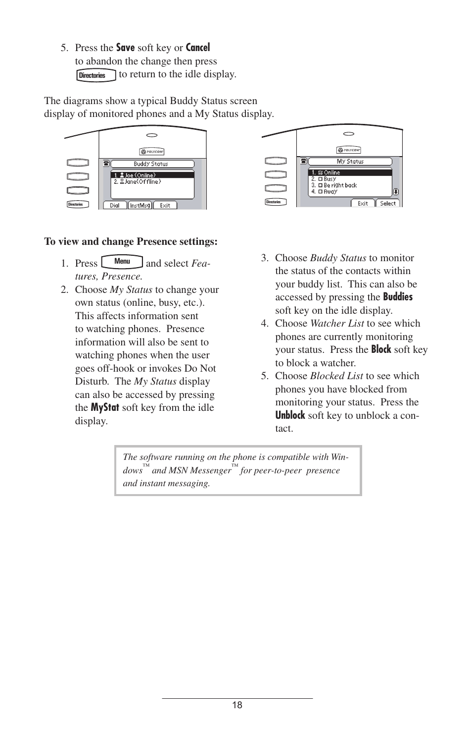 Polycom 501SIP User Manual | Page 21 / 28
